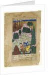 Hum captures Afrasiyab, leaf from a Dispersed Shah-nama Series, late 16th century by Indian School