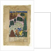 Hum captures Afrasiyab, leaf from a Dispersed Shah-nama Series, late 16th century by Indian School