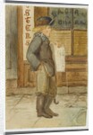 Newspaper Boy, 1864 by Karl L.H. Mueller