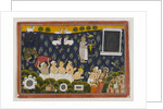 Worship of Krishna, c.1800 by Indian School