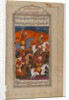The Battle of Ibrahim, detached leaf from the Epic of the Twelve Uprisings by Indian School