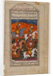 The Battle of Ibrahim, detached leaf from the Epic of the Twelve Uprisings by Indian School