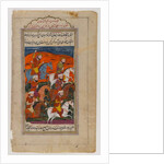 The Battle of Ibrahim, detached leaf from the Epic of the Twelve Uprisings by Indian School
