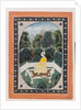 Man meditating in a garden setting, c.1820-40 by Indian School