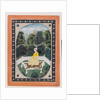 Man meditating in a garden setting, c.1820-40 by Indian School