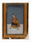 Lady with a black buck, c.1750 by Indian School