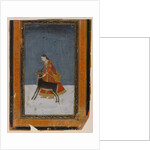 Lady with a black buck, c.1750 by Indian School