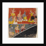 Rama and Lakshmana receive envoys, page from a dispersed Ramayana series, c.1634 by Indian School