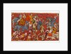 Battle scene from a Bhagavata Purana series, c.1625-50 by Indian School