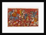 Battle scene from a Bhagavata Purana series, c.1625-50 by Indian School