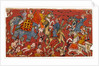 Battle scene from a Bhagavata Purana series, c.1625-50 by Indian School