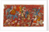 Battle scene from a Bhagavata Purana series, c.1625-50 by Indian School