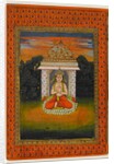 Miniature of an enshrined deity, first half of the 18th century by Indian School