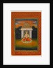 Miniature of an enshrined deity, first half of the 18th century by Indian School