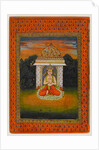Miniature of an enshrined deity, first half of the 18th century by Indian School