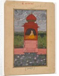 Kamodani Ragini, page from a dispersed Ragamala series, c.1800 by School Indian