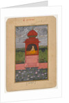 Kamodani Ragini, page from a dispersed Ragamala series, c.1800 by School Indian