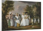 Free Women of Color with Their Children and Servants in a Landscape, 1770-1796 by Agostino Brunias