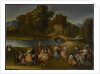 A Merry Company on the Banks of the Rímac River, 1785-1800 by Lima School