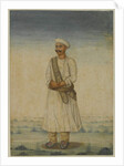 Portrait of a man by Indian School