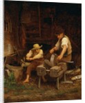 Sharpening the Scythe, 1864 by Eastman Johnson