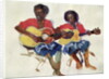 Fijian Guitar Duo, 1985 by Ted Blackall