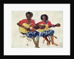 Fijian Guitar Duo, 1985 by Ted Blackall