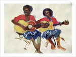 Fijian Guitar Duo, 1985 by Ted Blackall