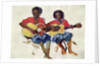 Fijian Guitar Duo, 1985 by Ted Blackall