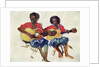 Fijian Guitar Duo, 1985 by Ted Blackall