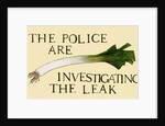 The police are investigating the leak by Sarah Thompson-Engels