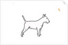 Bull terrier, 2018 by Sarah Thompson-Engels