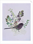 Birdy with leaves by Sarah Thompson-Engels