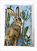 Hare with seed heads, 2019 by Sarah Thompson-Engels