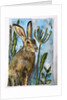 Hare with seed heads, 2019 by Sarah Thompson-Engels