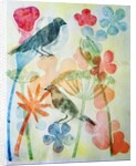 Two birds and flowers,2019 by Sarah Thompson-Engels