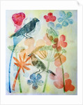 Two birds and flowers,2019 by Sarah Thompson-Engels