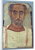Mummy portrait of a man, c.250-300 AD by Roman Period Egyptian