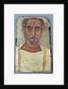 Mummy portrait of a man, c.250-300 AD by Roman Period Egyptian