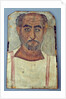 Mummy portrait of a man, c.250-300 AD by Roman Period Egyptian