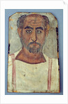 Mummy portrait of a man, c.250-300 AD by Roman Period Egyptian