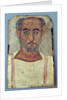 Mummy portrait of a man, c.250-300 AD by Roman Period Egyptian