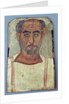 Mummy portrait of a man, c.250-300 AD by Roman Period Egyptian