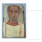 Mummy portrait of a man, c.250-300 AD by Roman Period Egyptian
