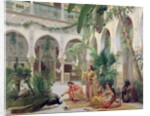 The Court of the Harem, 19th century by Albert Girard