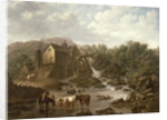 River Scene with Overshot Mill, 1833 by Charles Towne