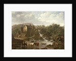 River Scene with Overshot Mill, 1833 by Charles Towne