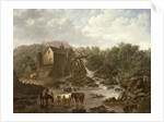 River Scene with Overshot Mill, 1833 by Charles Towne