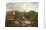 River Scene with Overshot Mill, 1833 by Charles Towne