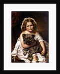 Young girl with her dog by English School